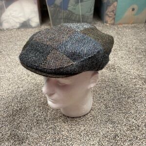 Glen Appin of Scotland Harris Tweed Flat Cap